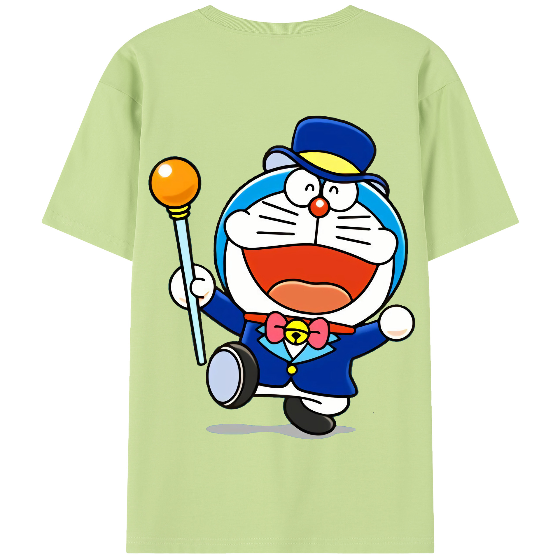 （画像用） ドラえもん Doraemon 綿100％半袖Tシャツ（背面プリント）